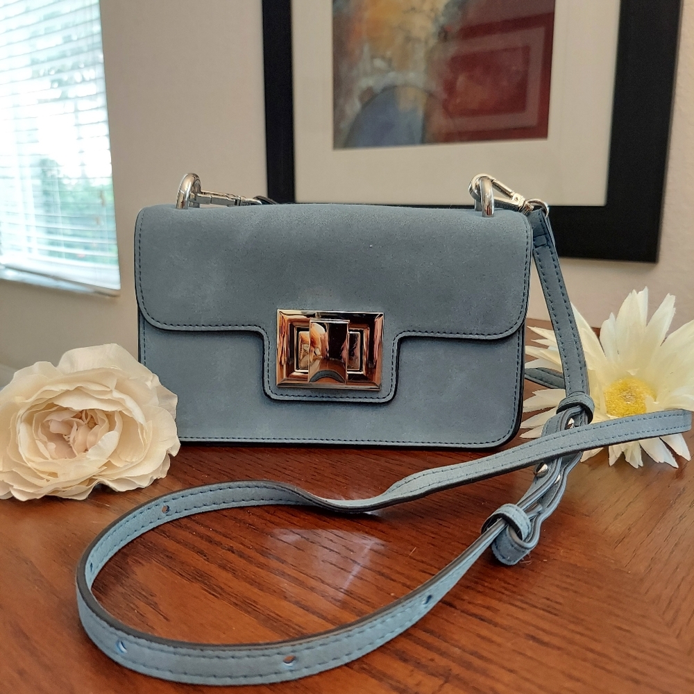 Steve madden blue/gray cross body bag